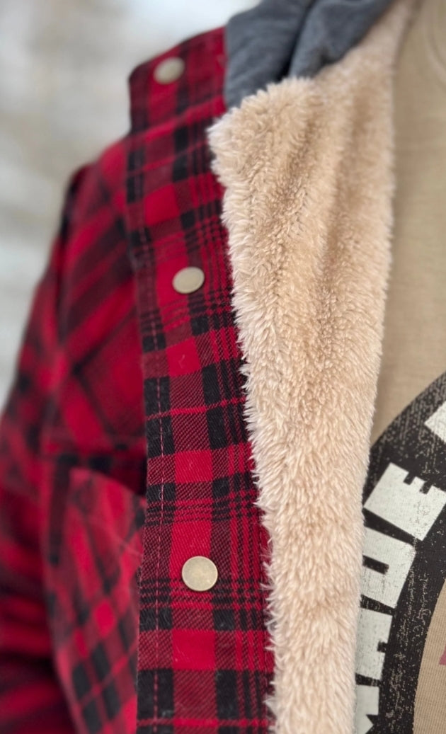 St. Croix hooded flannel jacket